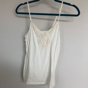 AEO embroidered lace tank